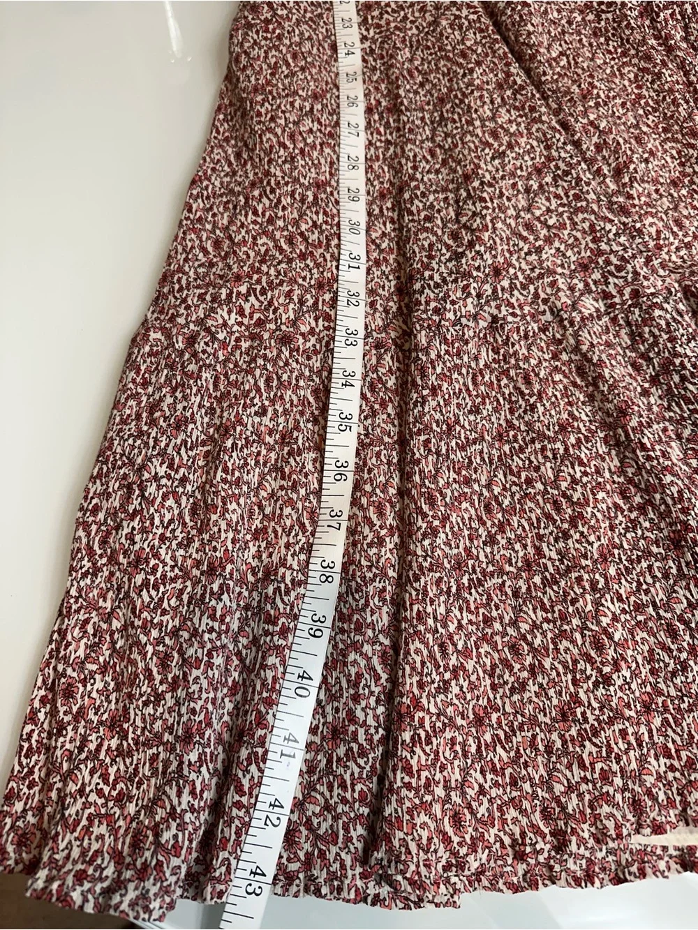 Tory Burch Floral Silk Cotton Midi Dress Pockets Puff Sleeve Lined Size 6